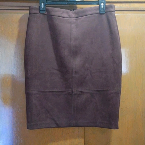 Joan Vass faux suede skirt - Picture 1 of 5